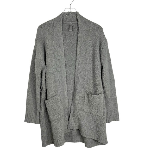 SKIMS L/XL Grey Cozy Long Sleeve Robe Cardigan with Pockets - Picture 1 of 7